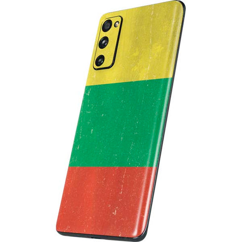 Lithuania Flag Distressed Galaxy S20 Fan Edition Skin